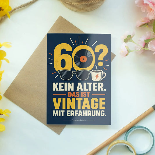Lustige Geburtstagskarte zum 60. Geburtstag mit großer 60|p:2014127|h:cfdaa0a165fc685036d42e7642027597