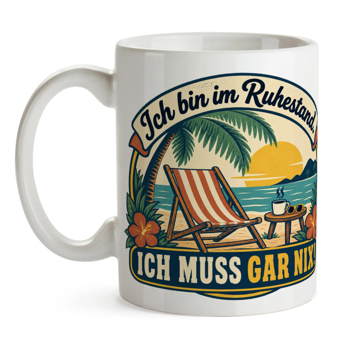 Lustige Tasse zur Rente mit Liegestuhl|p:2014132|h:2f2f765ec2c500d35e7b67e8f473e062