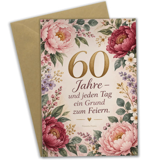 Herzliche Geburtstagskarte zum 60 mit Pfingstrosen|p:2014133|h:1d11d517bc003a81f616becf03b79001