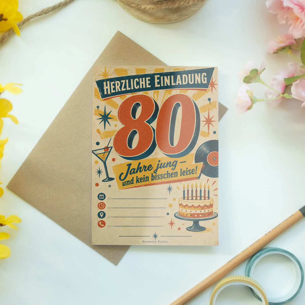 Lustige Einladungskarten zum 80. Geburtstag mit großer 80|p:2014143|h:7d1b7eebffcbe0b0061211f77eb3109e