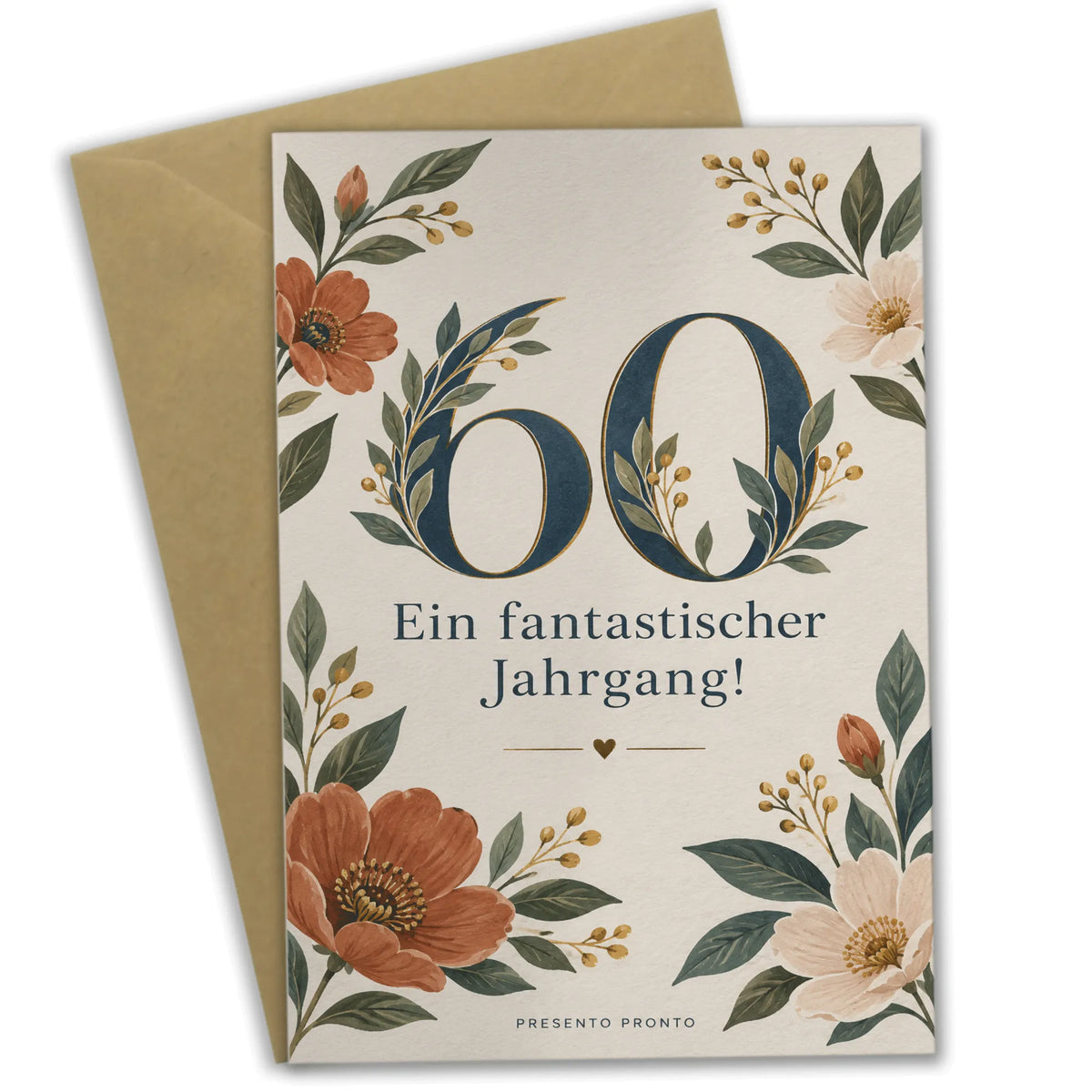 Elegante Geburtstagskarte zum 60. Geburtstag florale Zahl|p:2014144|h:21a115e5056b499698022f17a4fa2caa