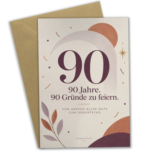 Elegante Geburtstagskarte zum 90. Geburtstag mit großer 90|p:2014153|h:ef0ca98b111fe410a24ce1b3d8fbed2f
