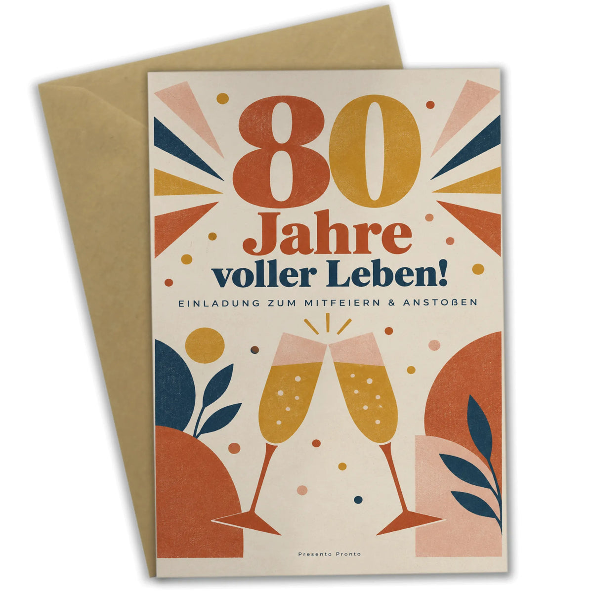 Festliche Einladungskarten zum 80. Geburtstag mit Champagnergläsern|p:2014169|h:1a4c11db1f0416158b156afaac21be66