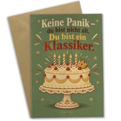 Lustige Geburtstagskarte mit Torte auf Etagere|p:2014173|h:20a716753828bc139e3209696a402fe2
