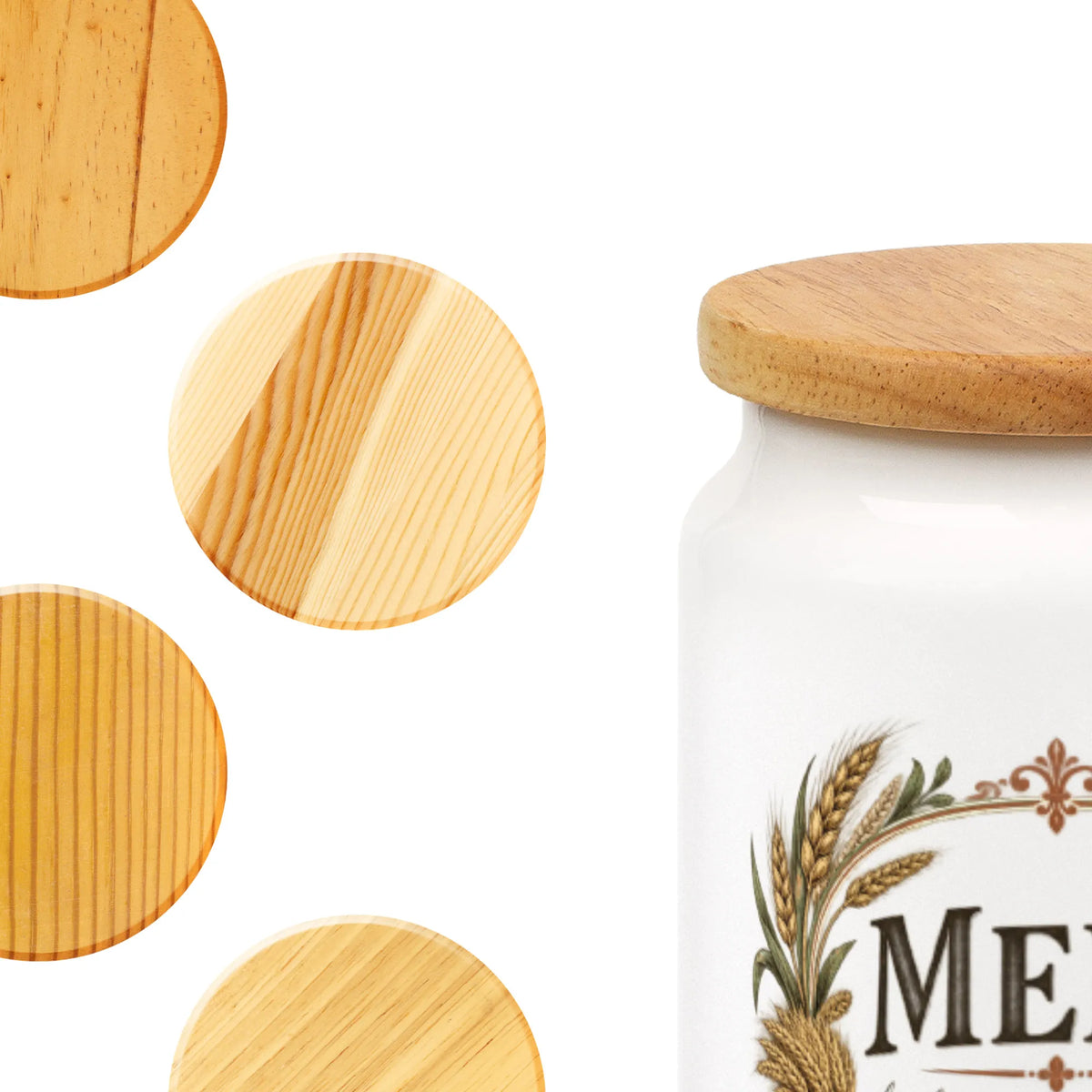 Nostalgische Vorratsdose für Mehl zum Backen mit Ähren|p:2014175|h:1231c7414aa09c06a46765fee9eceafb