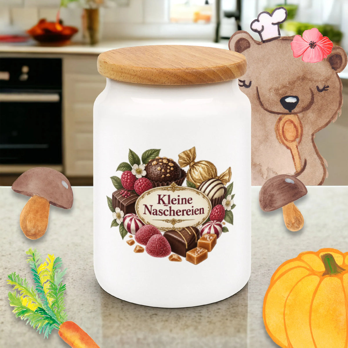 Elegante Vorratsdose für Süßigkeitenliebhaber mit Pralinen|p:2014179|h:e34bb6ee859c03a1eb4d36e8ac252abe