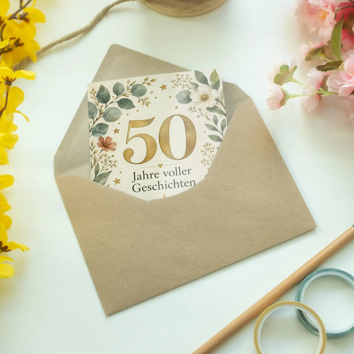 Elegante Geburtstagskarte zum 50. Geburtstag mit goldener 50|p:2014194|h:11eac3a8810bb836132da870f69e6dea