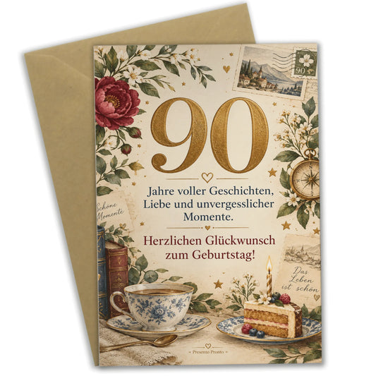 Elegante Geburtstagskarte zum 90. Geburtstag mit goldener 90|p:2014199|h:d92d5fb6c93e0271c571454802c8c860
