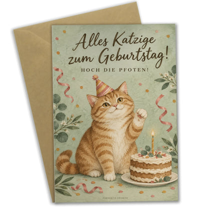 Lustige Geburtstagskarte für Katzenliebhaber mit pummeliger Katze|p:2014200|h:bb79e1975a420024dbeaeb0b73af80c4