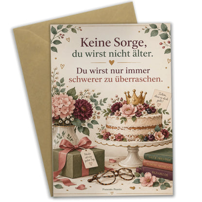 Lustige Geburtstagskarte für Frauen mit Krone|p:2014202|h:cf86e8ffa71e80346d63ae80a7e62707