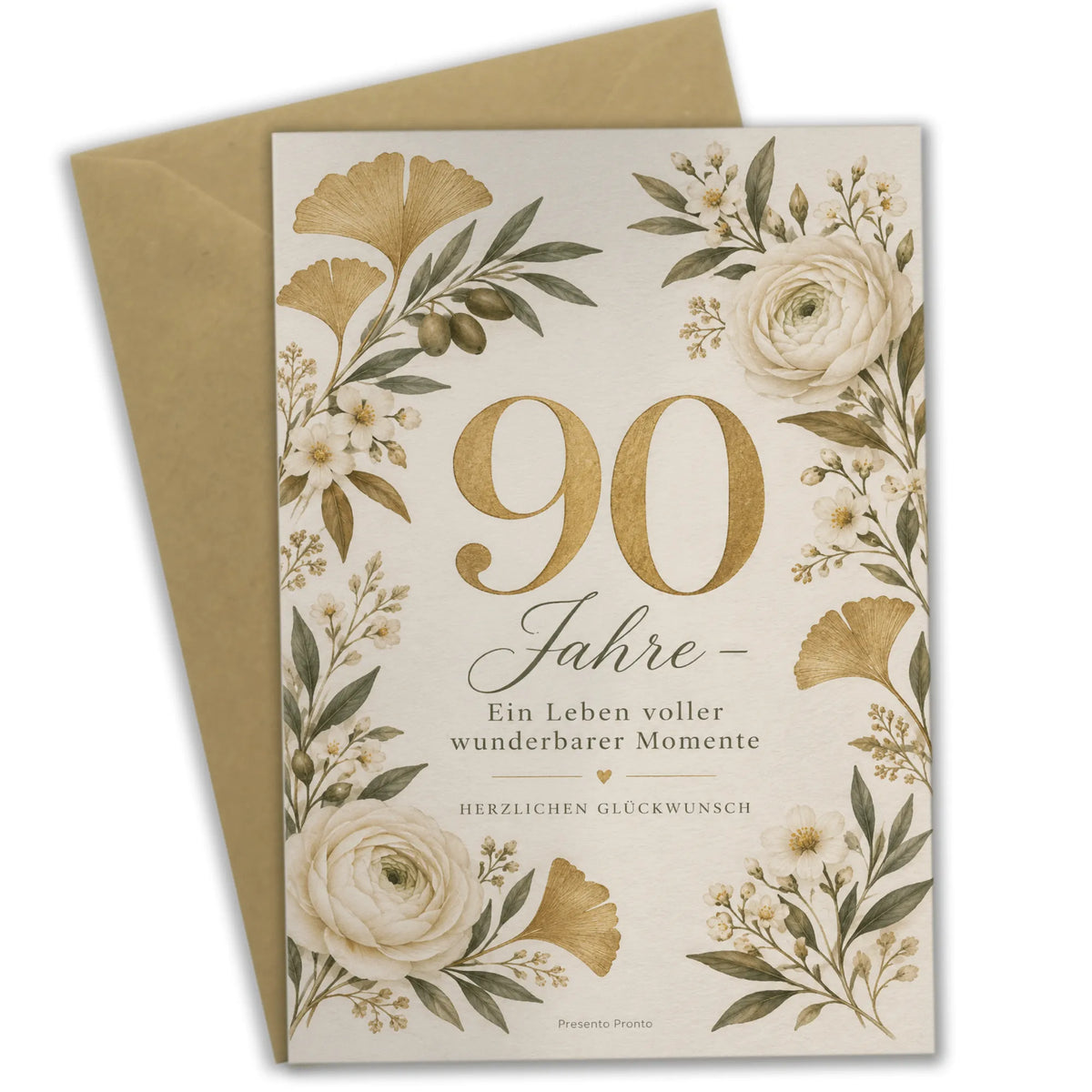 Elegante Geburtstagskarte zum 90. Geburtstag mit großer 90|p:2014203|h:2b03803abc2feddddf7e201db3ff29f8