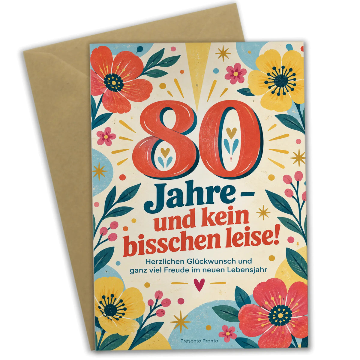 Lustige Geburtstagskarte für Frau zum 80. Geburtstag mit Blumen|p:2014205|h:d62ab33d7b7b3d3a2cf612a60d17194d