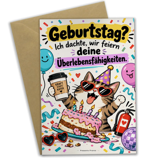 Lustige Geburtstagskarte für Frauen mit schiefem Kuchen|p:2014207|h:e5eb5500f973899f88e4763ecef03336