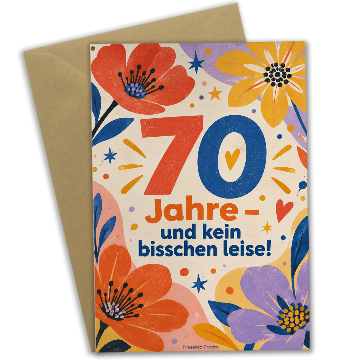 Lustige Geburtstagskarte zum 70. Geburtstag für Frauen mit Wildblumen|p:2014222|h:bbd1d2c663fefc5103dfa3969110658d