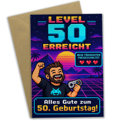 Lustige Geburtstagskarte zum 50. für Männer mit Pixelspieler|p:2014241|h:9ae26ec1cf78032f1f7350c2dd41dc96