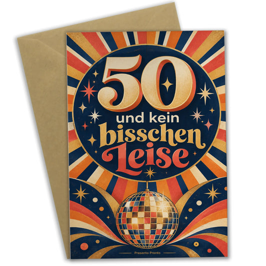 Lustige Geburtstagskarte für Frauen zum 50. Geburtstag mit Spiegelkugel|p:2014246|h:9e1ba0b3588191cf0a22c4e90513876e