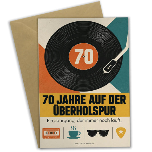 Lustige Geburtstagskarte zum 70 für Männer Vinyl-Schallplatte|p:2014260|h:d2aa8d5bccb2a169bac78556d7de60ee
