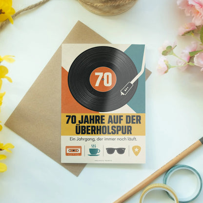 Lustige Geburtstagskarte zum 70 für Männer Vinyl-Schallplatte|p:2014260|h:bff60e1697f598dc2d526fa04aa2de52