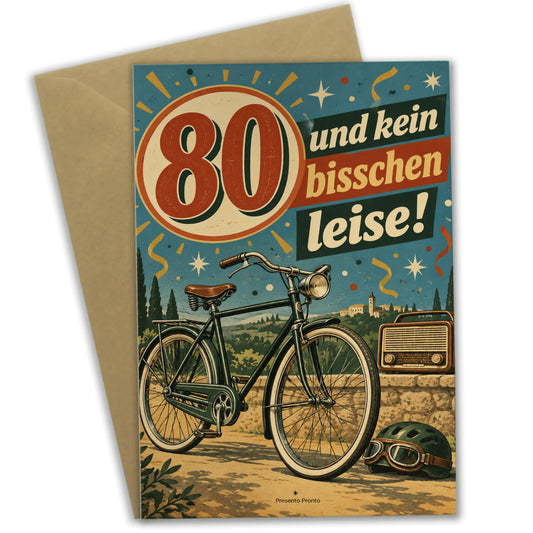 Lustige Geburtstagskarte zum 80. für Männer mit Retro-Roller|p:2014276|h:f08f7284966967d2a9d8e1b59cc6cb57