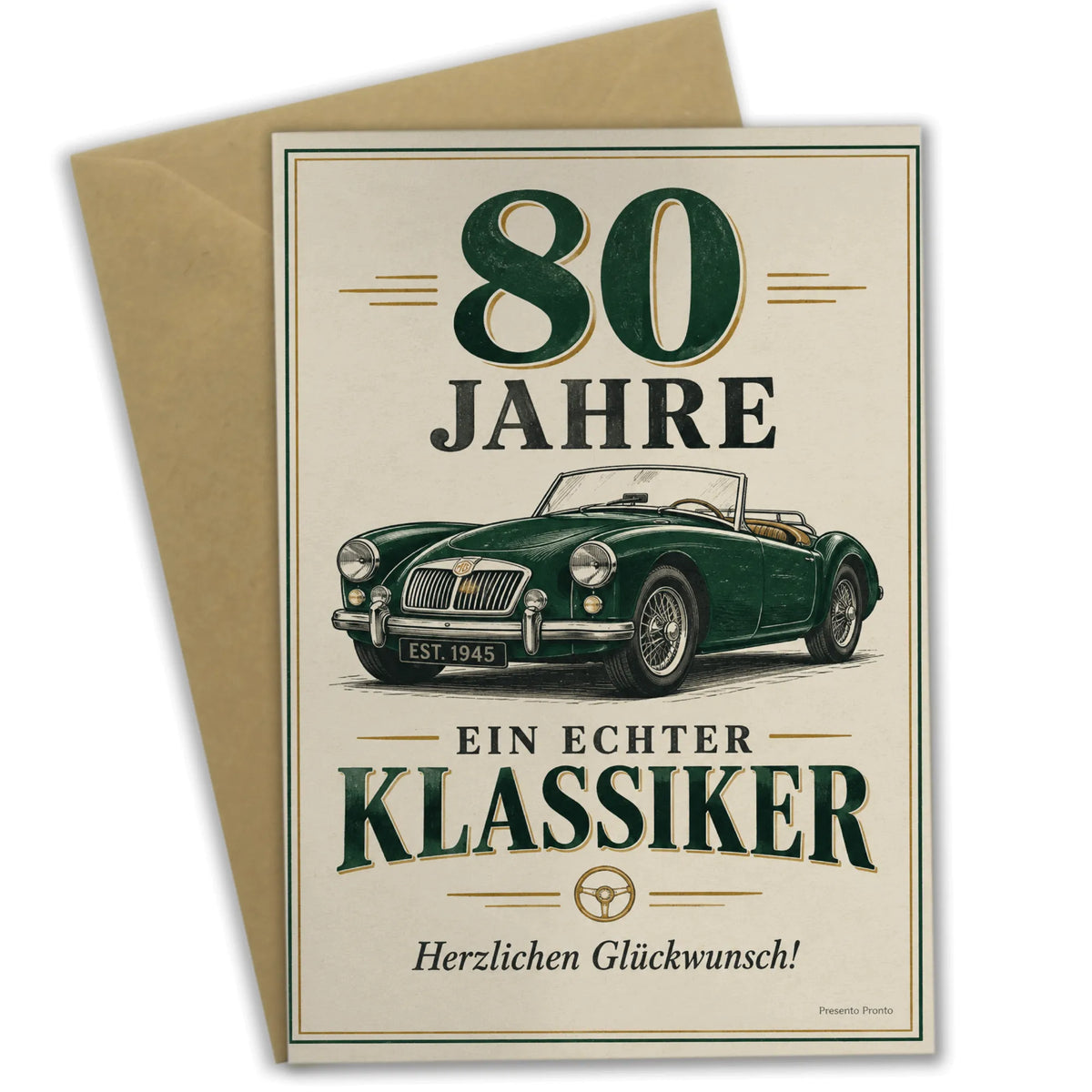 Elegante Geburtstagskarte zum 80. für Männer mit Vintage-Roadster|p:2014282|h:bb094e0ec2a8f0ff398dc7d51dc609fa