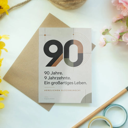 Elegante Geburtstagskarte zum 90. für Männer mit Zahl 90|p:2014293|h:2c2a064f81fcaa4e8e059f386ca7eeb8