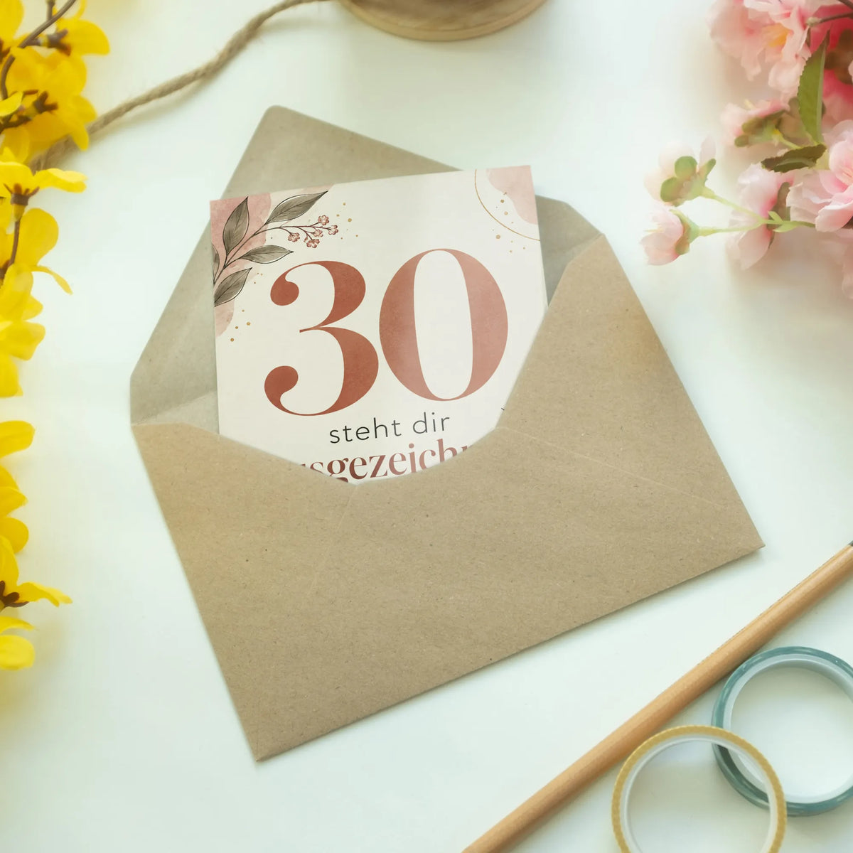 Elegante Geburtstagskarte zum 30 mit großer 30|p:2014303|h:582ba5a94faae7854a144d2f1e89b134