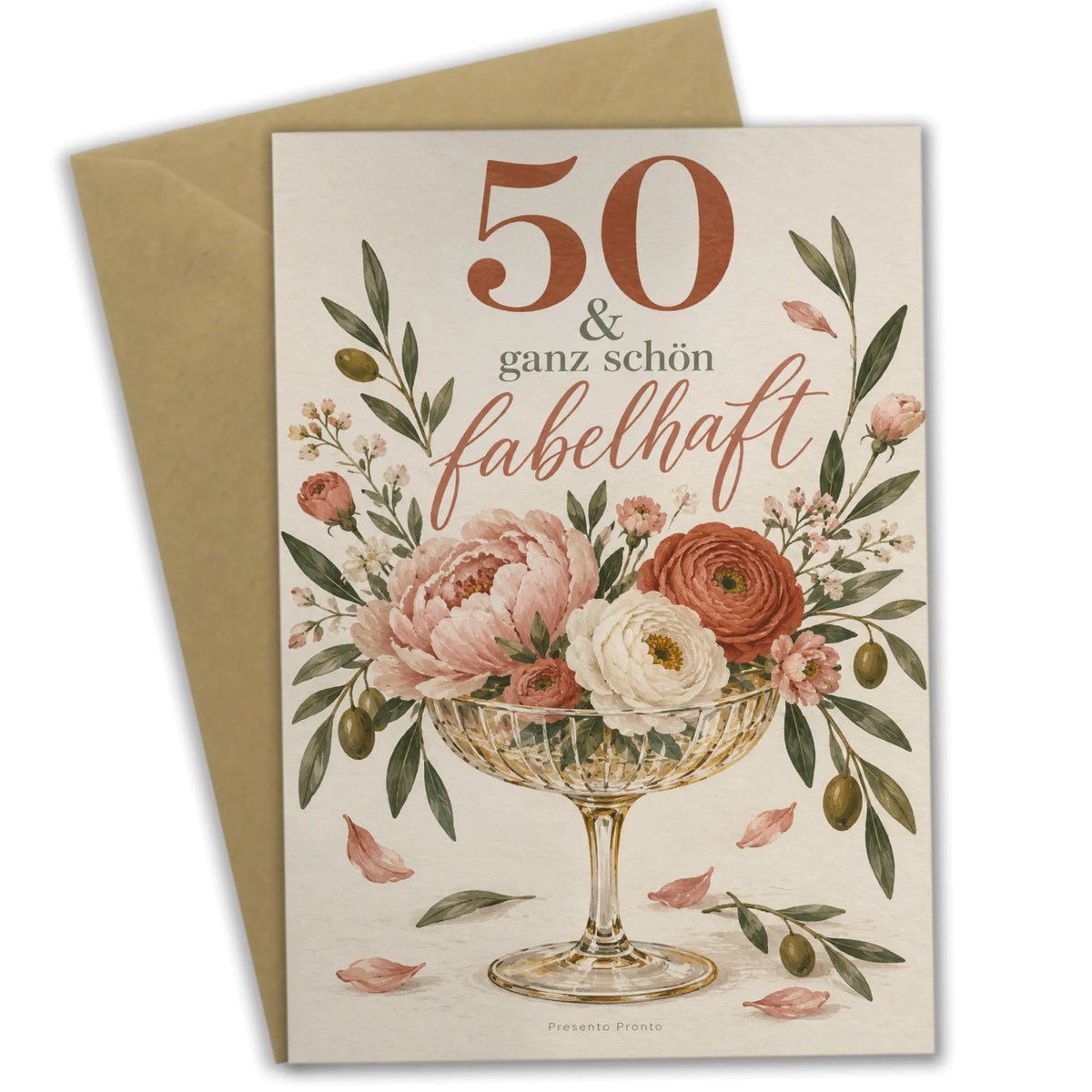 Elegante Geburtstagskarte für Frau zum 50. mit Champagnerglas|p:2014308|h:670cb707e735d3d313a25cc2b58d427f