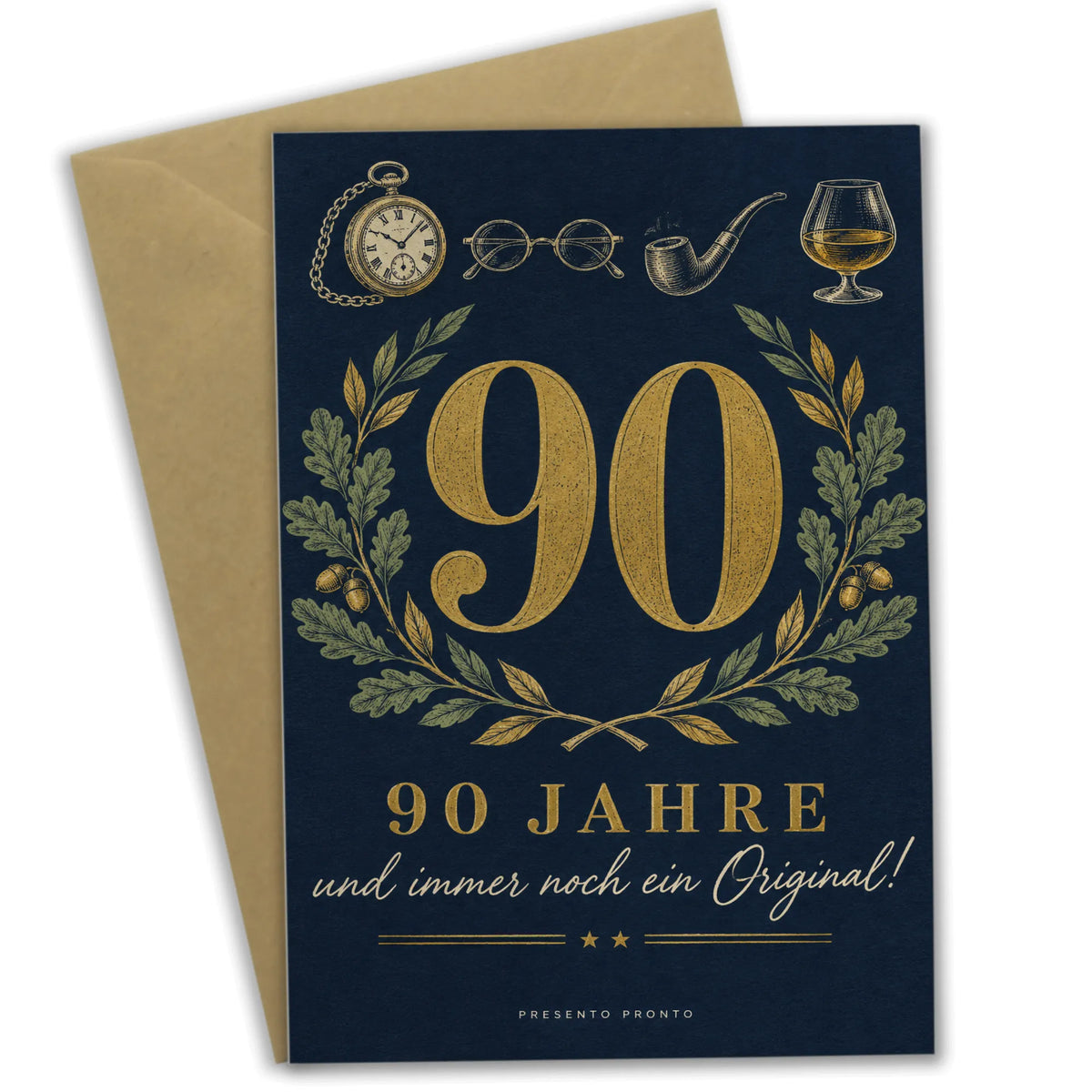 Elegante Geburtstagskarte zum 90. für Männer mit goldener Zahl 90|p:2014315|h:14ab099631ac16e8a1d12b359e9f4b3c