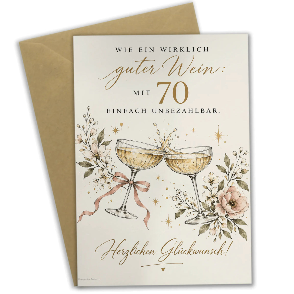 Elegante Geburtstagskarte zum 70. Geburtstag für Frauen mit Champagner|p:2014316|h:47f985393c26eaa95dbff02b2a2a5d41