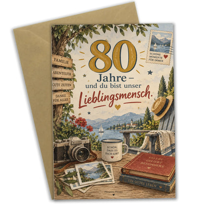 Herzliche Geburtstagskarte zum 80. für Männer mit großer 80|p:2014318|h:475a41d98bd6854f72662b4ba0f16cb8