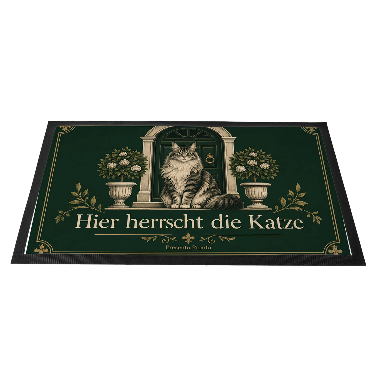 Elegante Fußmatte mit Langhaarkatze für Katzenliebhaber|p:2014326|h:c3d857462f40e9b22a5e4c6f615e00cc
