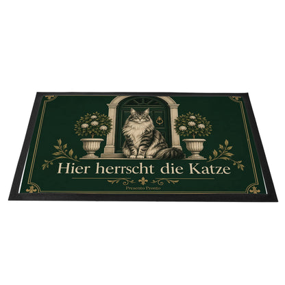 Elegante Fußmatte mit Langhaarkatze für Katzenliebhaber|p:2014326|h:c3d857462f40e9b22a5e4c6f615e00cc