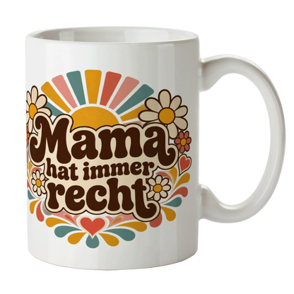 Lustige Tasse für Mama mit Sonnenstrahlen und Gänseblümchen|p:2014346|h:d062cc7c271b2996dfd6abfa5d2a1eba
