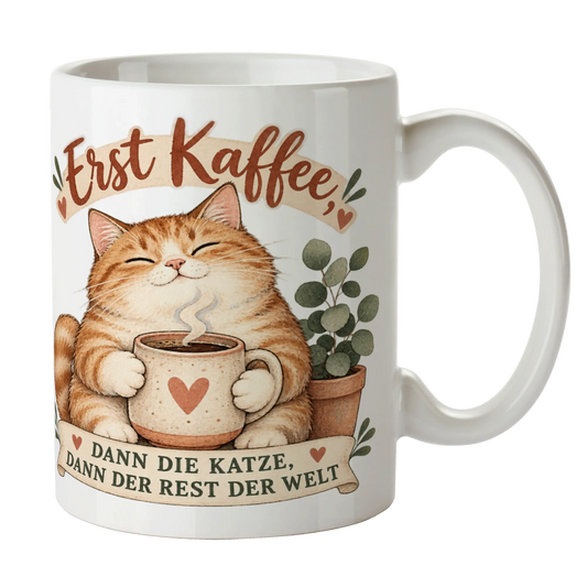 Lustige Tasse mit Katze für kaffeeliebende Katzenfreunde|p:2014347|h:741c2b0d988ab212a30e9af294e62979