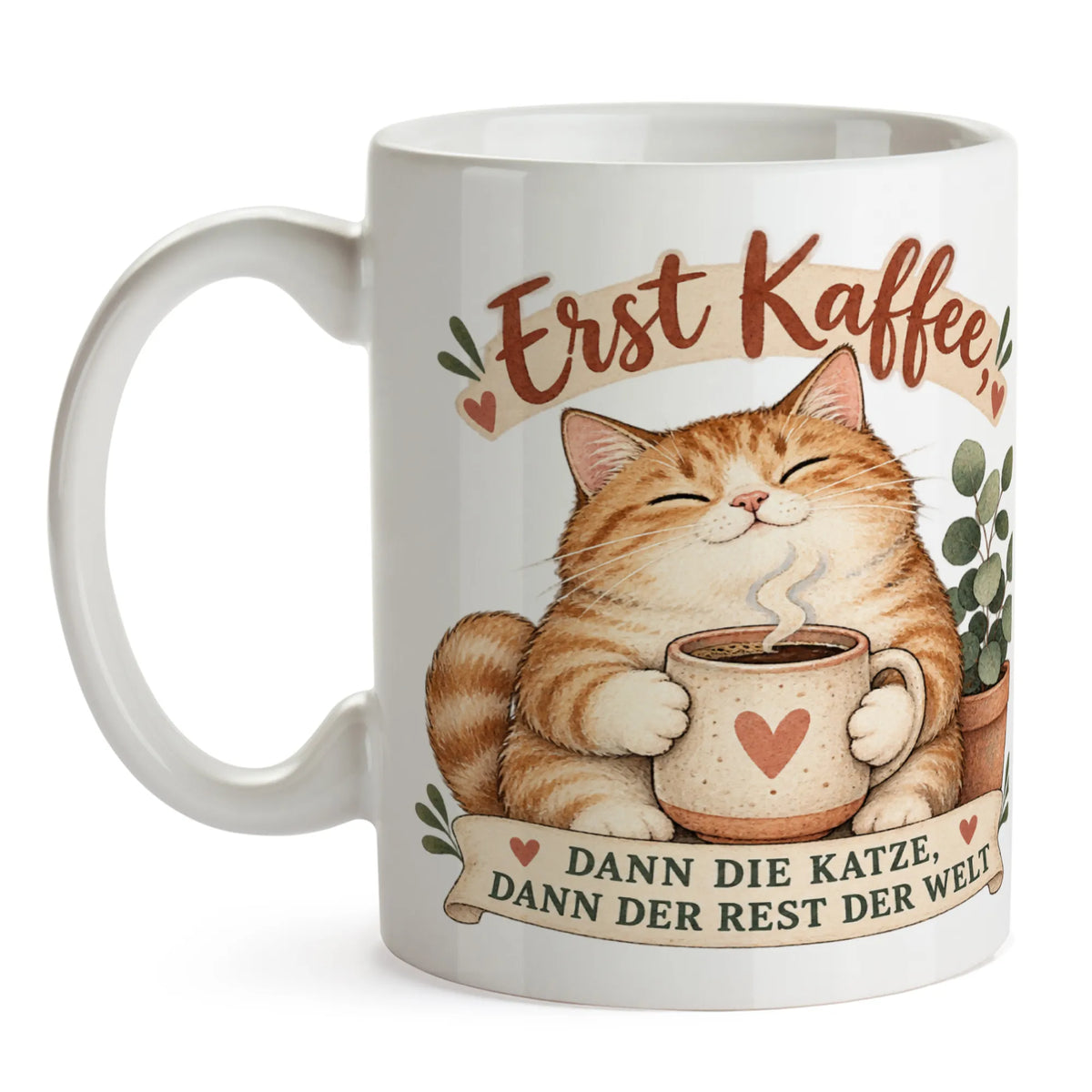 Lustige Tasse mit Katze für kaffeeliebende Katzenfreunde|p:2014347|h:a3193f2de051eab3a68f590e3cda0169