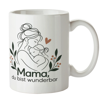 Liebevolle Tasse für Mama mit Umarmung und Herz|p:2014348|h:ee9f23c4318f2a9d52fd88237517ddf4