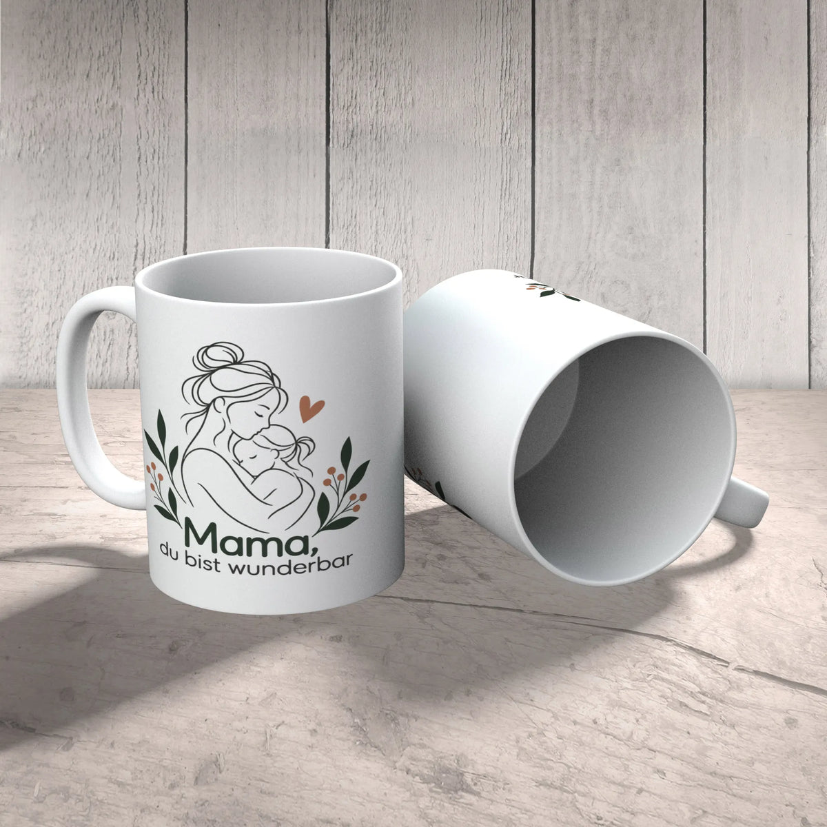Liebevolle Tasse für Mama mit Umarmung und Herz|p:2014348|h:26cd8255b93bcd8af89d5c3b3e86711a