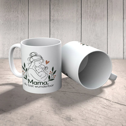 Liebevolle Tasse für Mama mit Umarmung und Herz|p:2014348|h:26cd8255b93bcd8af89d5c3b3e86711a