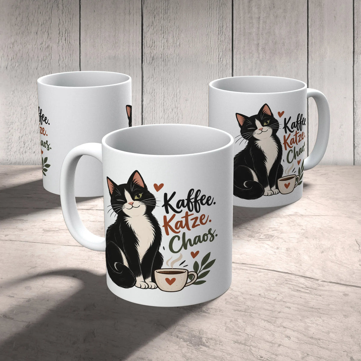 Lustige Tasse für Katzenfreunde mit schwarz-weißer Katze|p:2014349|h:7bd2c9be23edeaf09d1c0a8dddb2fe06