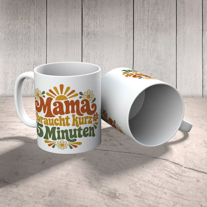 Lustige Tasse für Mama mit Retro-Blumen|p:2014350|h:438410d491fc1d6add97ccfa86d0ff61