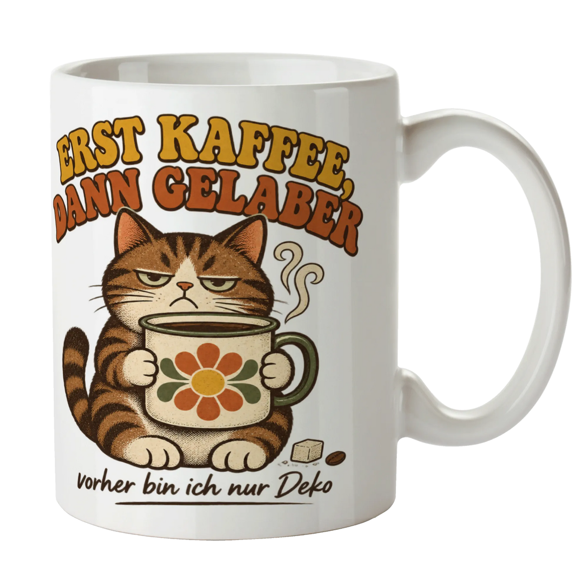 Lustige Tasse für Morgenmuffel mit grummeliger Katze|p:2014351|h:ff562da28f70e77d7a9fded4973cd9f2