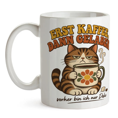 Lustige Tasse für Morgenmuffel mit grummeliger Katze|p:2014351|h:1479cf1e290b0d57f03d5b4f6739ccd6