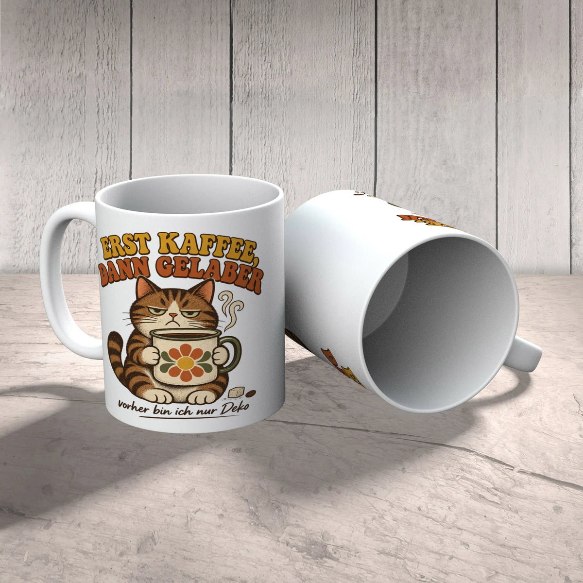 Lustige Tasse für Morgenmuffel mit grummeliger Katze|p:2014351|h:9c0be9294b628b9ef59c51efa28cb748