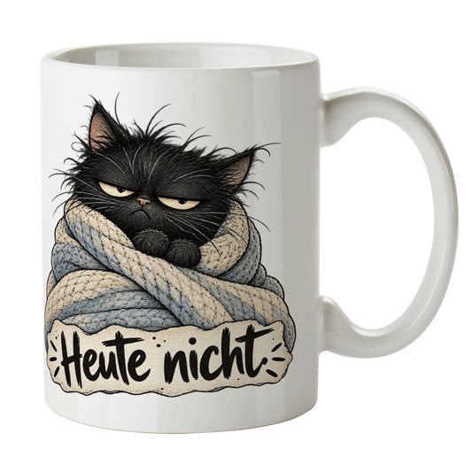 Lustige Tasse für Katzenfreunde mit schwarzer Katze|p:2014355|h:588aa6d707a893b59aafb2ccdb283e38