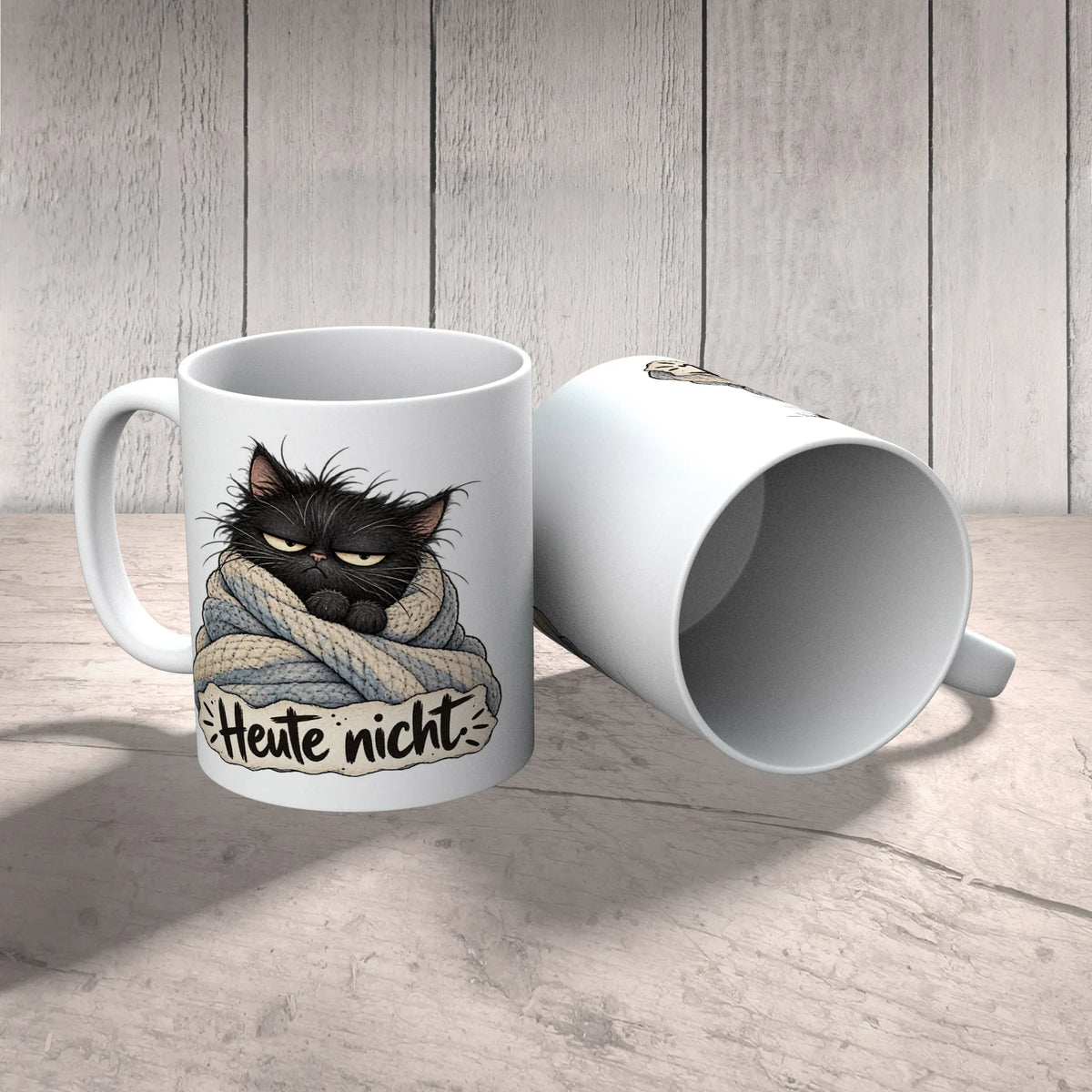 Lustige Tasse für Katzenfreunde mit schwarzer Katze|p:2014355|h:3e194d642c53f9d1d9a1ff33943f1cbb