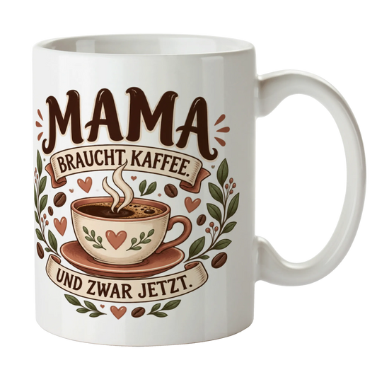 Lustige Kaffeetasse für Mama mit dampfender Tasse|p:2014360|h:0d964ada0d18397607d6c666929e877c