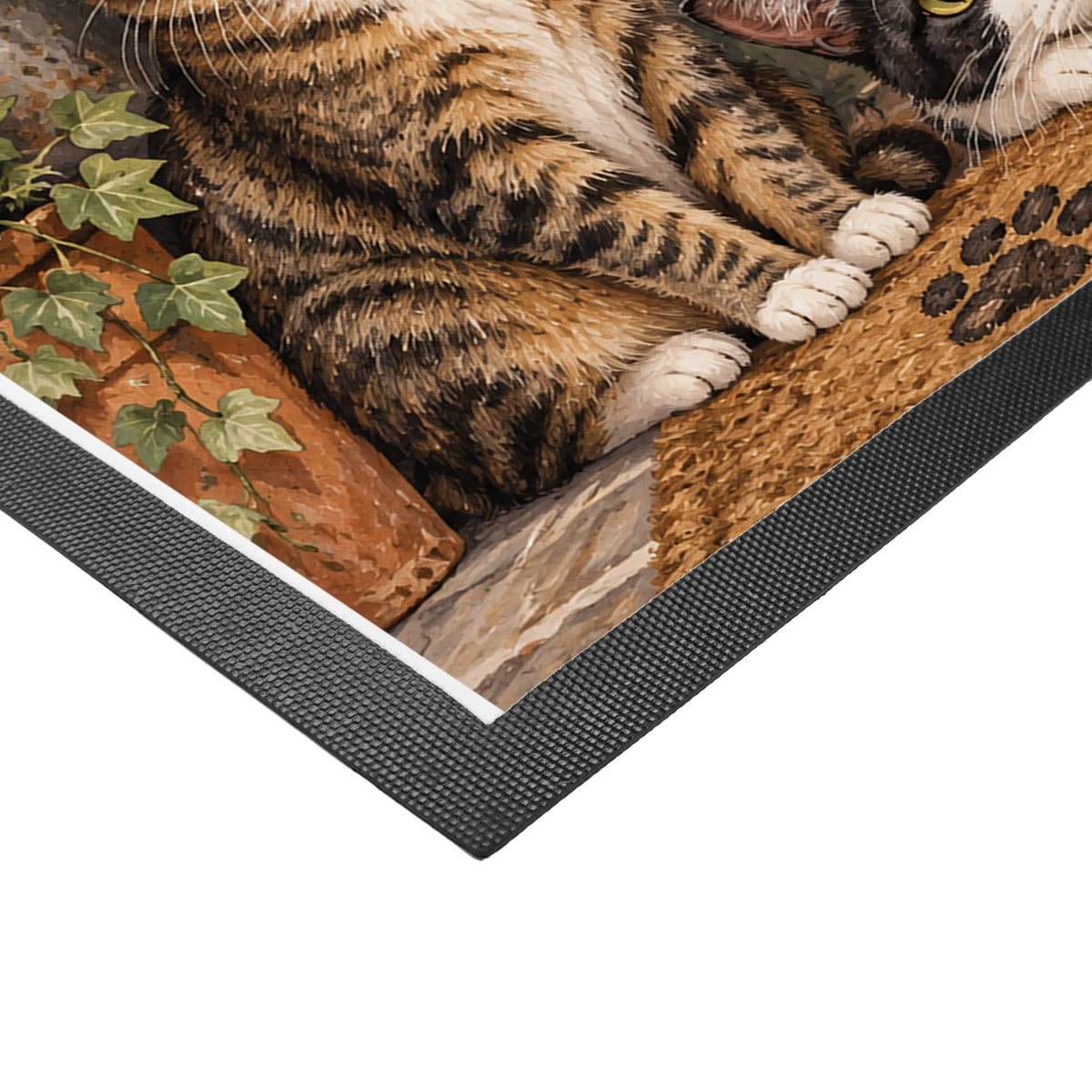 Lustige Fußmatte für Katzenfreunde mit Blumengruß|p:2014363|h:3490a5acd312e0011e3249c1de8b73dc