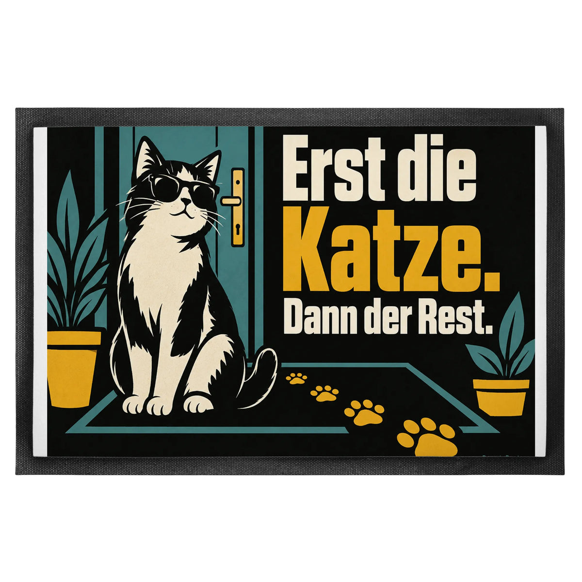 Lustige Fußmatte mit Katze für Katzenliebhaber|p:2014367|h:f4205c84478bf13fb0443cb65de359f7