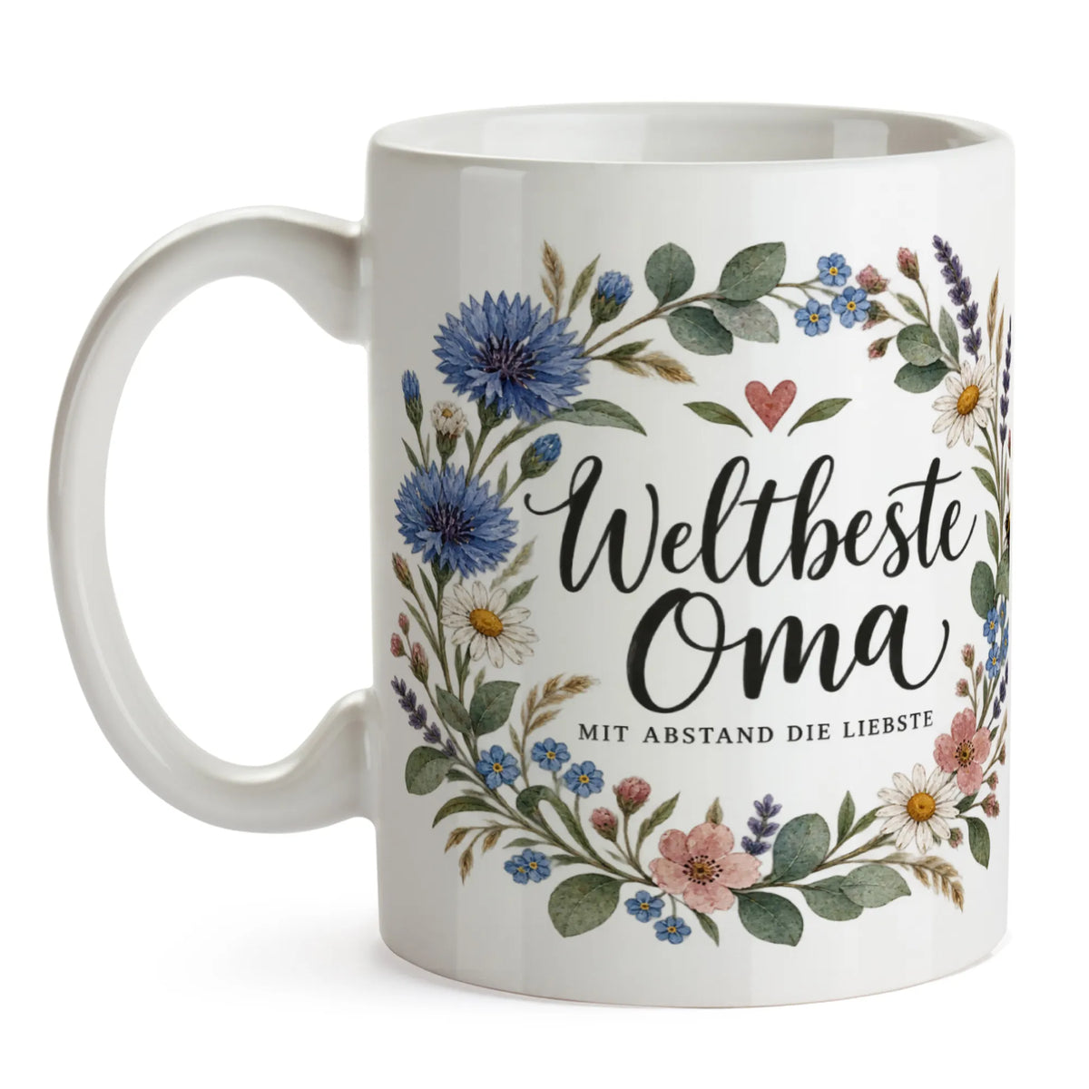 Liebevolle Tasse für Oma mit Blumenkranz und Herz|p:2014371|h:588d18864042930bfbeff97153e53165