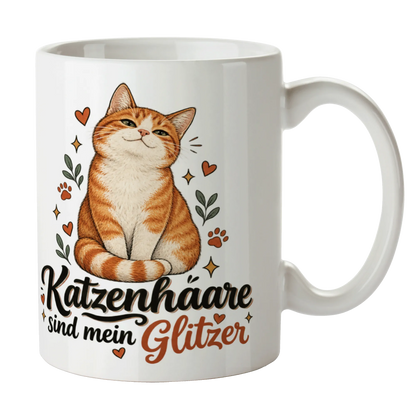 Lustige Katzentasse für Katzenliebhaber mit orange-weißer Katze|p:2014373|h:91c0de7ee85ce645abd3eebca883357e